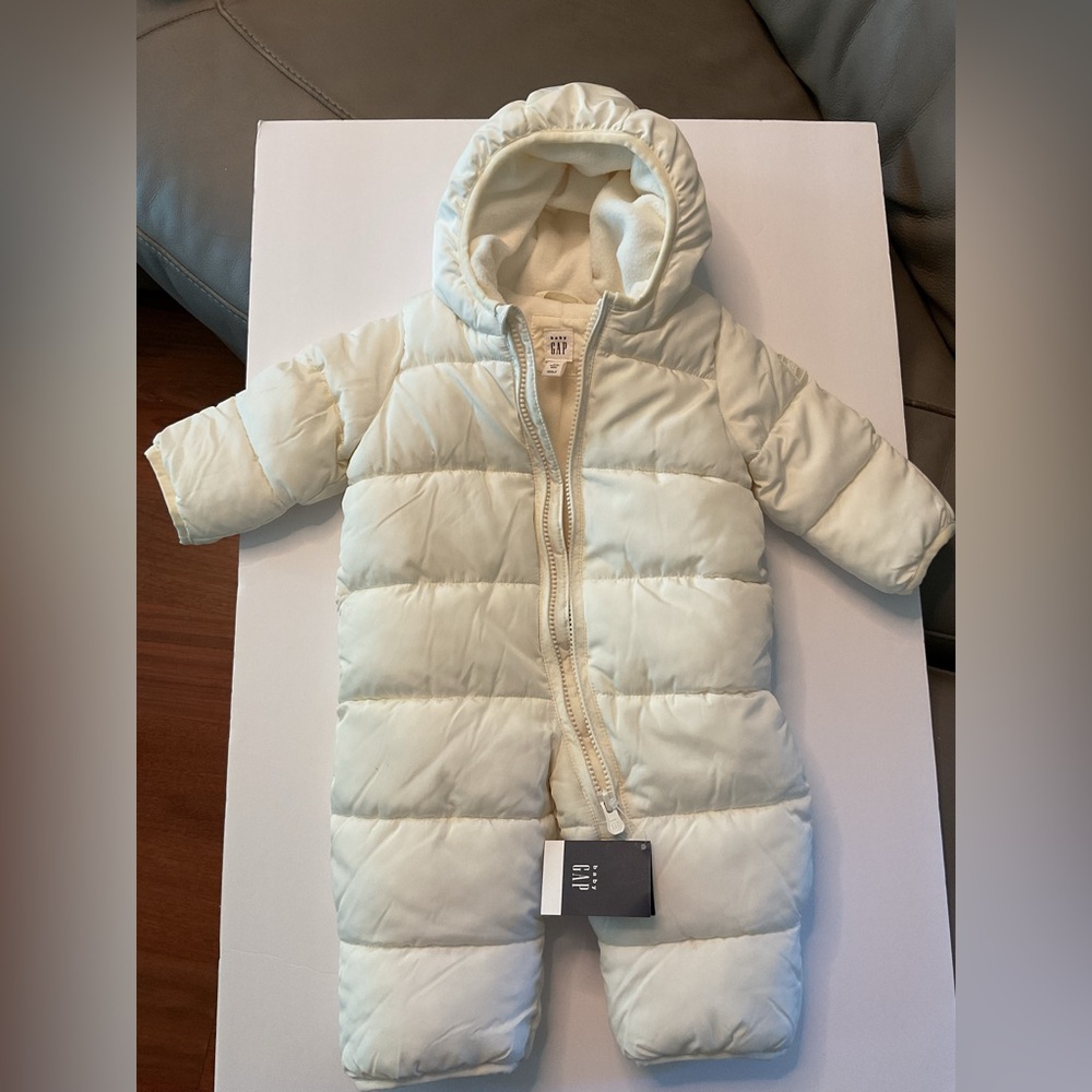 GAP Cream Baby Snowsuit